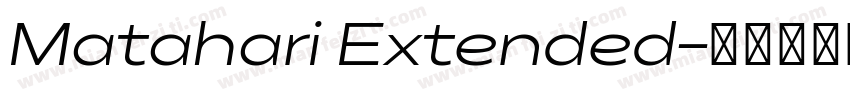 Matahari Extended字体转换